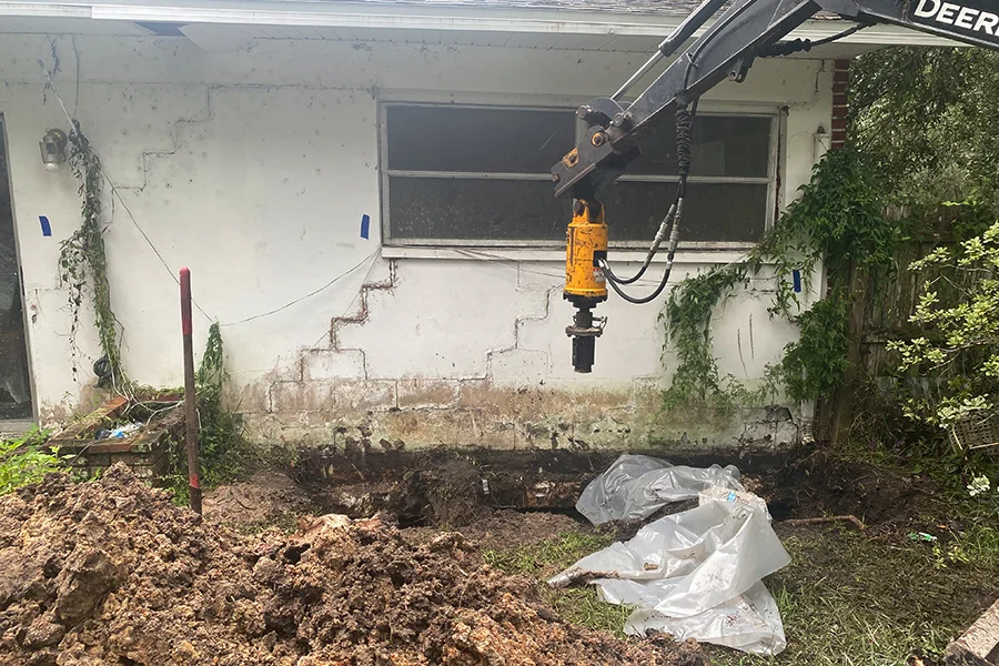 Helical Pier Installation in Clewiston, FL